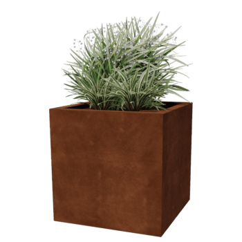Jardiniere sudată din oțel corten Montana 60 x 60 x 60 cm