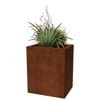 Jardinieră din oțel corten Texas 40 x 50 cm
