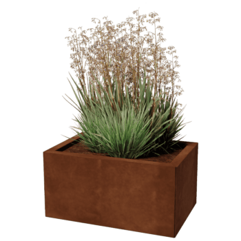 Jardinieră din oțel corten Texas 40 x 60 cm