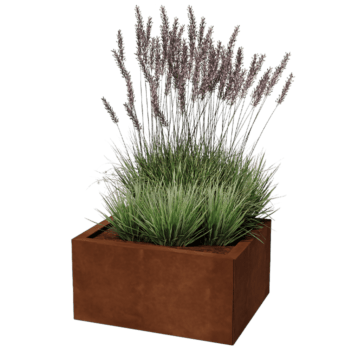 Jardinieră din oțel corten Texas 50 x 60 cm