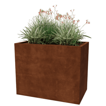 Jardinieră din oțel corten Texas 60 x 100 cm