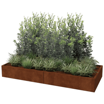 Jardinieră din oțel corten Texas xxl 240 x 100 cm