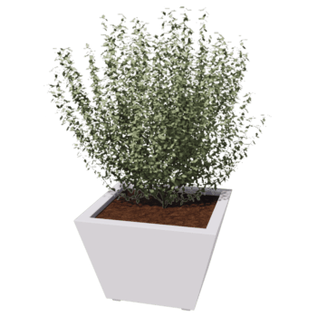 Jardiniere sudată din oțel acoperit cu pulbere Con 60 x 60 x 40 cm