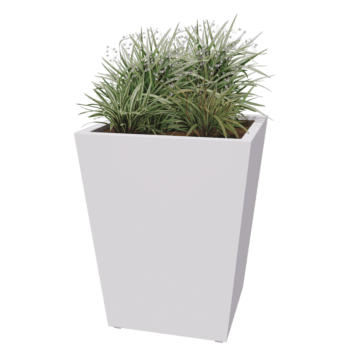 Jardiniere sudată din oțel acoperit cu pulbere Con 80 x 80 x 100 cm