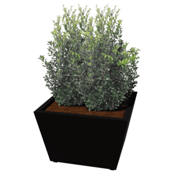 Jardiniere sudată din oțel acoperit cu pulbere Con 80 x 80 x 50 cm