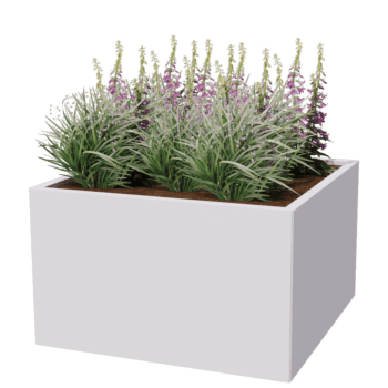 Jardinieră din oțel acoperit cu pulbere Miami 100 x 100 cm