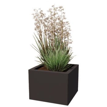 Jardinieră din oțel acoperit cu pulbere Miami 40 x 40 cm