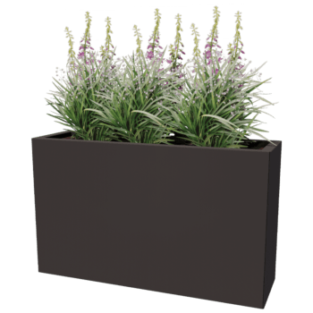 Jardinieră din oțel acoperit cu pulbere Texas 30 x 100 cm