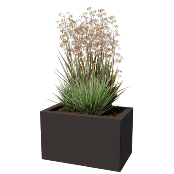 Jardinieră din oțel acoperit cu pulbere Texas 30 x 50 cm
