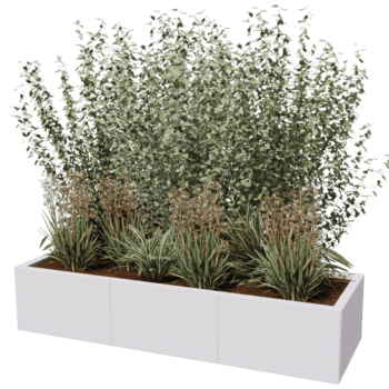 Jardinieră din oțel acoperit cu pulbere Texas xxl 150 x 50 cm