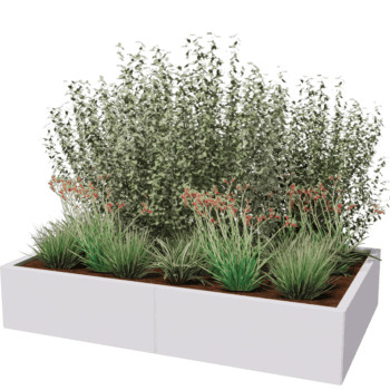 Jardinieră din oțel acoperit cu pulbere Texas xxl 160 x 100 cm
