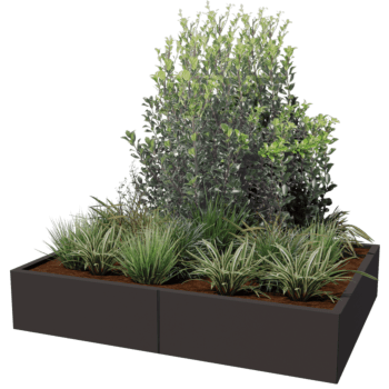 Jardinieră din oțel acoperit cu pulbere Texas xxl 160 x 120 cm