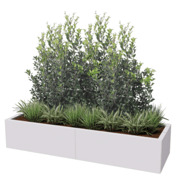 Jardinieră din oțel acoperit cu pulbere Texas xxl 160 x 50 cm