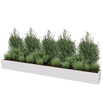 Jardinieră din oțel acoperit cu pulbere Texas xxl 320 x 40 cm