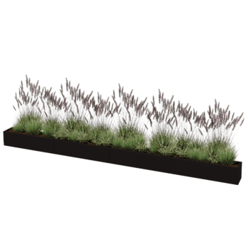 Jardinieră din oțel acoperit cu pulbere Texas xxl 480 x 30 cm