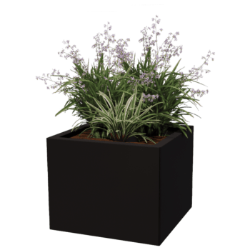 Jardinieră din oțel acoperit cu pulbere Miami 50 x 50 cm