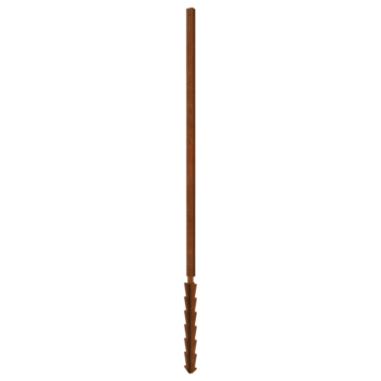 Stâlp de suport din oțel corten formă dreaptă știft de susținere cu 190 x 6 x 3 cm