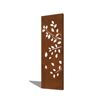 Panou de grădină din oțel corten copac partea 1 60 x 6 x 190 cm