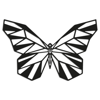 Decor de perete din metal Fluture 2.0