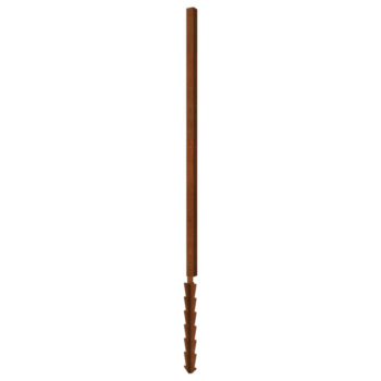 Stâlp de suport din oțel corten știft de susținere colț cu 190 x 6 x 6 cm