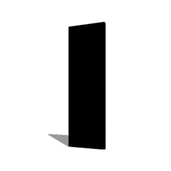 Panou de grădină din oțel acoperit cu pulbere bază 60 x 6 x 190 cm