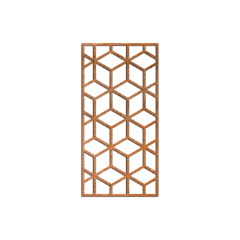 Decor de perete din oțel corten Forme geometrice 2.0