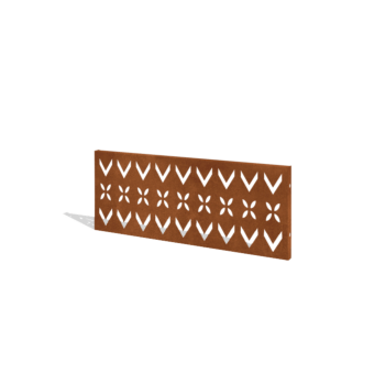 Gardă din oțel corten H panou V 120 x 47,5 cm