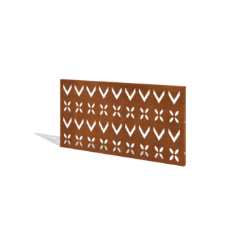 Gardă din oțel corten H panou V 120 x 63,3 cm