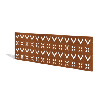 Gardă din oțel corten H panou V 180 x 63,3 cm
