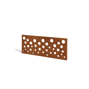 Gardă din oțel corten H panou B 120 x 47,5 cm
