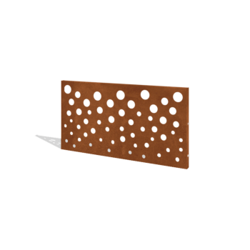 Gardă din oțel corten H panou B 120 x 63,3 cm