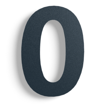Număr de casă din oțel inoxidabil Negru 0 - 30 cm