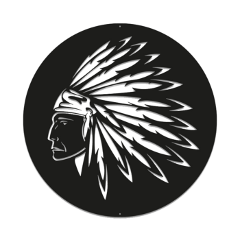 Decor de perete din metal Amerindian