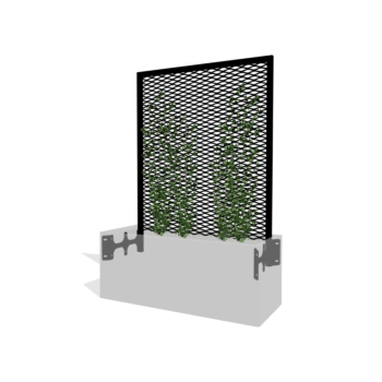 Negru spalier pentru plante cățărătoare 100 x 40 cm