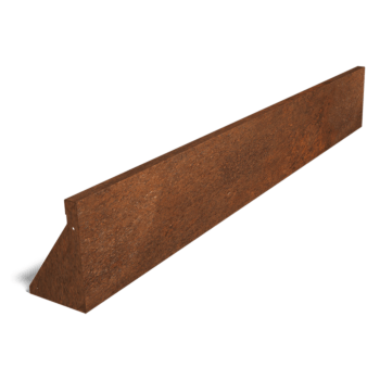 Perete de susținere din oțel corten formă dreaptă 200 cm (înălțime 30 cm)