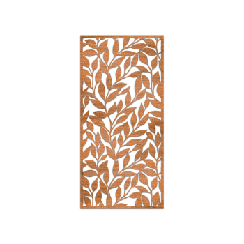 Decor de perete din oțel corten Frunze