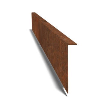 Separator de gazon din oțel corten în unghi 12 cm (lungime 150 cm)