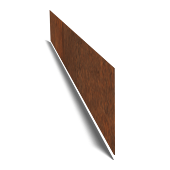 Separator de gazon din oțel corten formă dreaptă 25 cm (lungime 150 cm)