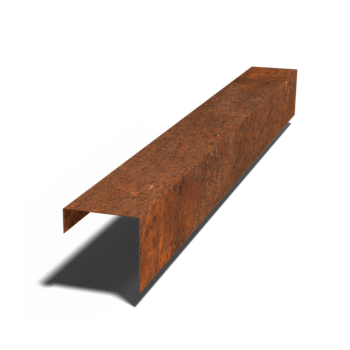 Profil U din oțel corten 15 x 15 x 5 cm (lungime 150 cm)