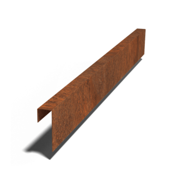 Profil U din oțel corten 15 x 5 x 5 cm (lungime 150 cm)
