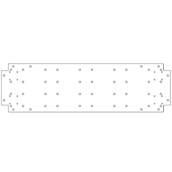 Placă de bază oțel galvanizat 30 x 100 cm