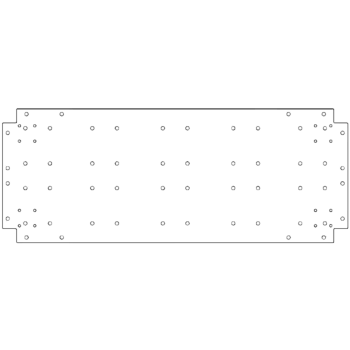 Placă de bază oțel galvanizat 40 x 100 cm