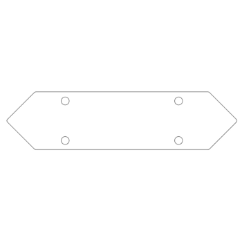 conector Placă de bază oțel galvanizat 30 cm