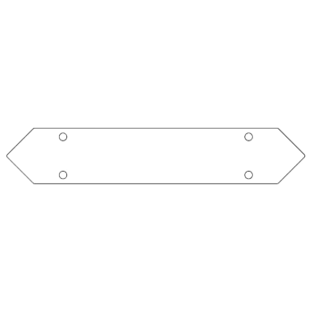 conector Placă de bază oțel galvanizat 40 cm