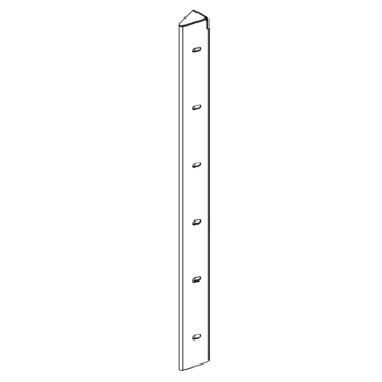 Piesă de colț oțel Corten 30° 60 cm