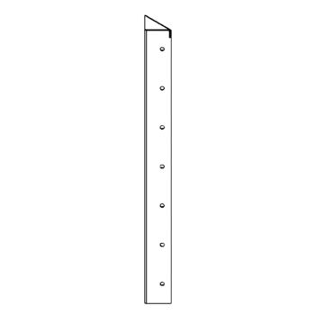 Piesă de colț oțel acoperit cu pulbere 90° 70 cm