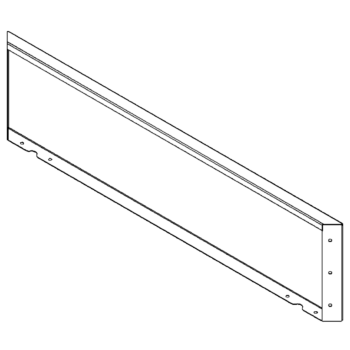 Panou de grădină din oțel corten 30 x 120 cm