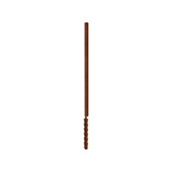 Gardă din oțel corten H stolp colț cu pin de pământ 190 x 6 x 6 cm