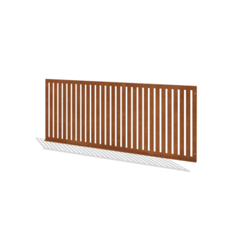Gard decorativ de grădină din oțel corten S 149 x 60 cm