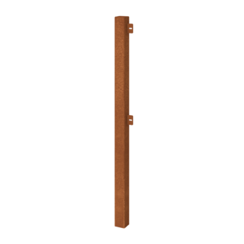 Gard decorativ de grădină din oțel corten stolp final